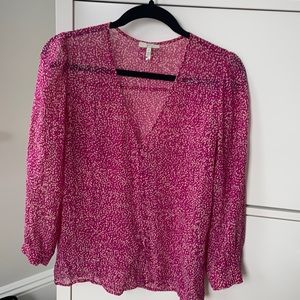 Joie Silk Blouse XS Pink